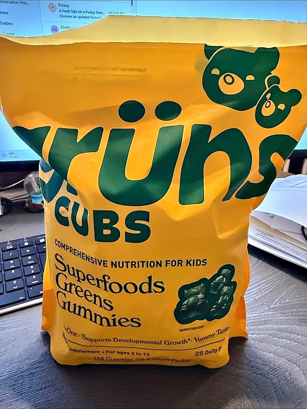 Grun Cubs Superfood Greens Gummies